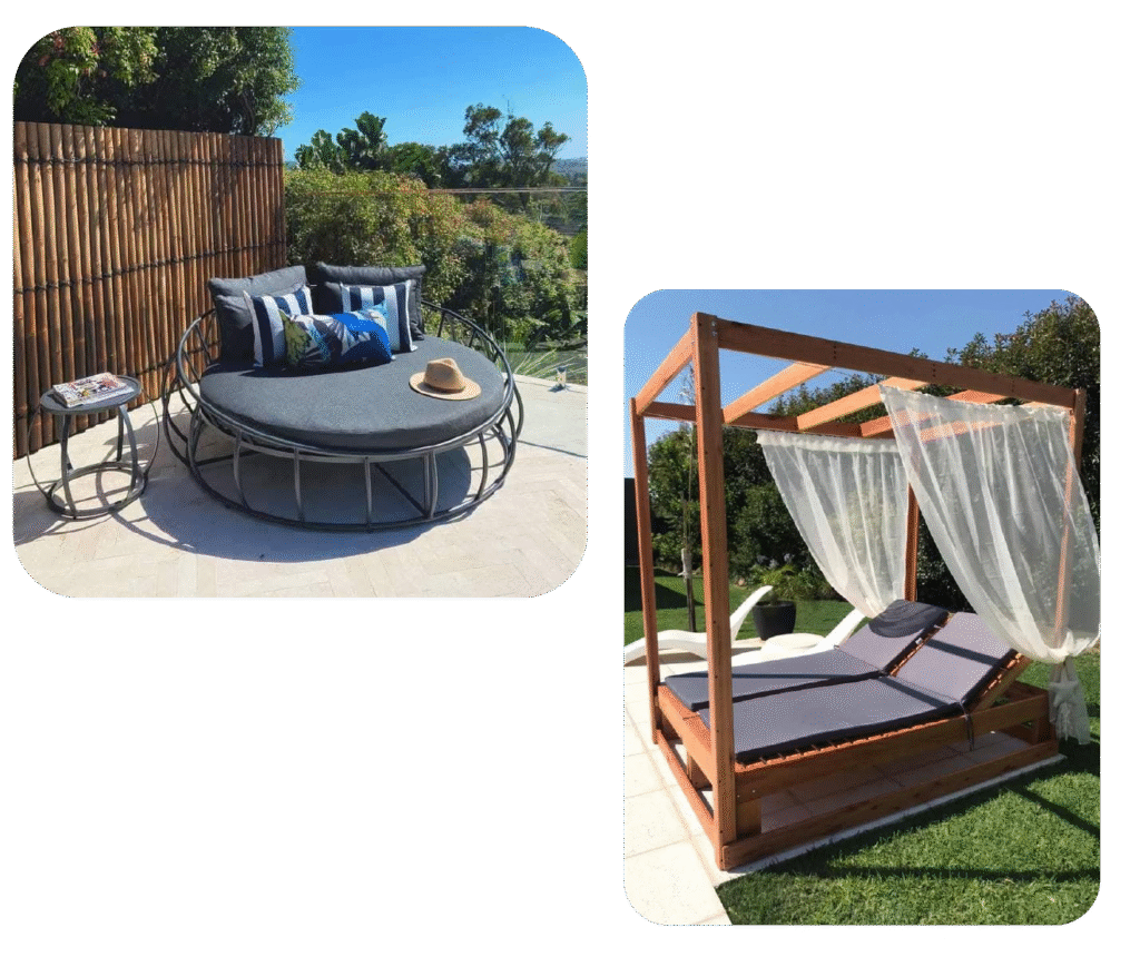 راتان Outdoor حديد ودِبار