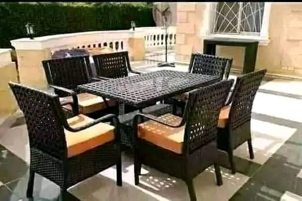 راتان Outdoor حديد ودِبار