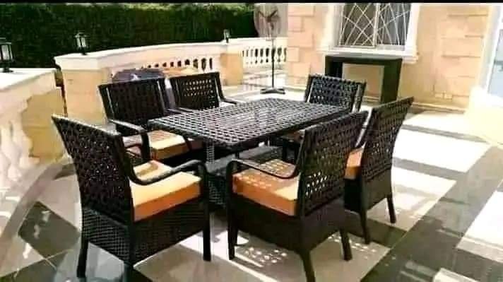 راتان Outdoor حديد ودِبار