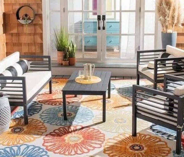 راتان Outdoor حديد ودِبار