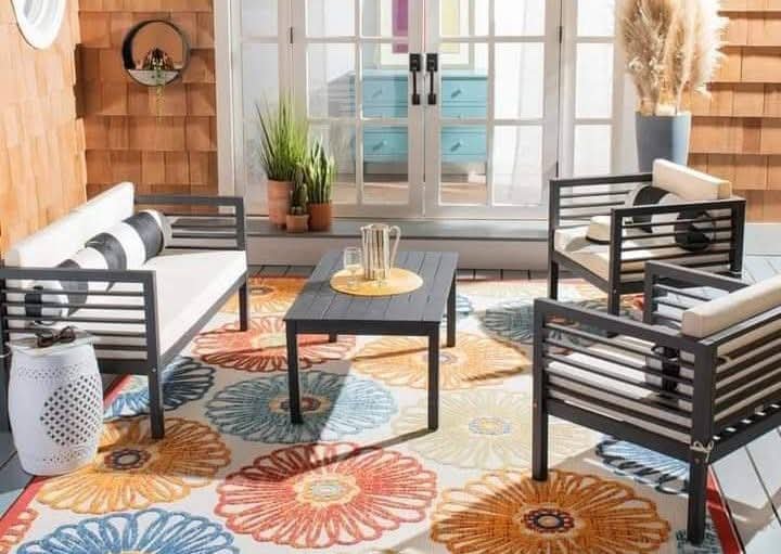 راتان Outdoor حديد ودِبار