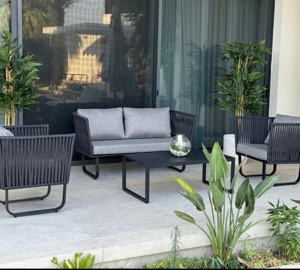 راتان Outdoor حديد ودِبار