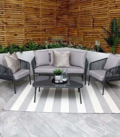 راتان Outdoor حديد ودِبار