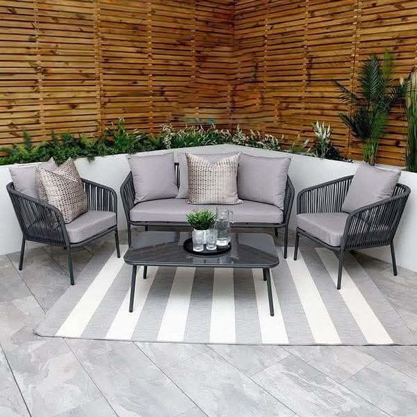 راتان Outdoor حديد ودِبار