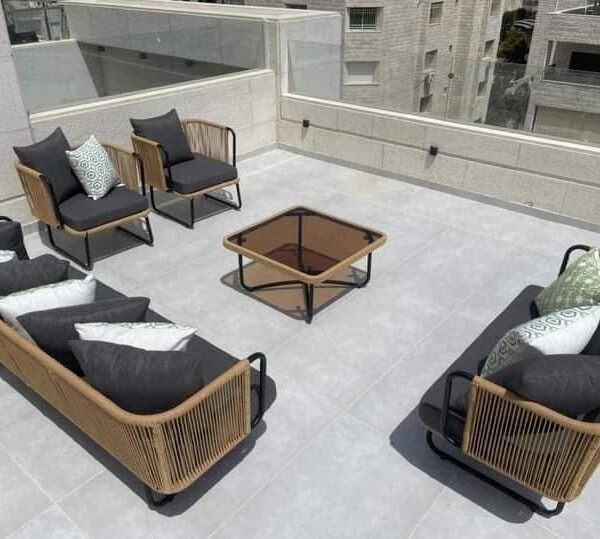 راتان Outdoor حديد ودِبار