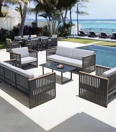 راتان Outdoor حديد ودِبار