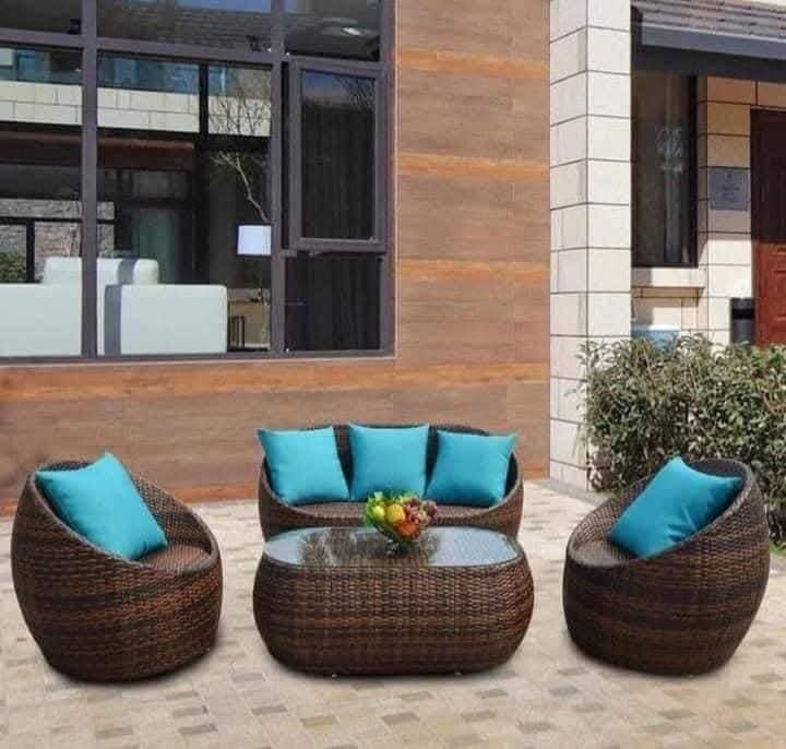 راتان Outdoor حديد ودِبار