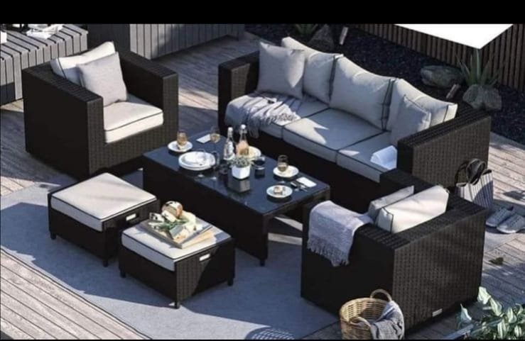 راتان Outdoor حديد ودِبار