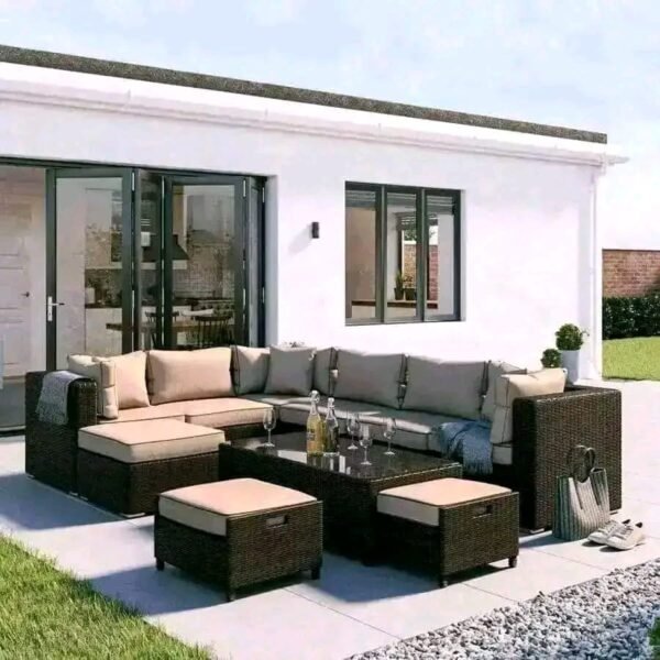 راتان Outdoor حديد ودِبار