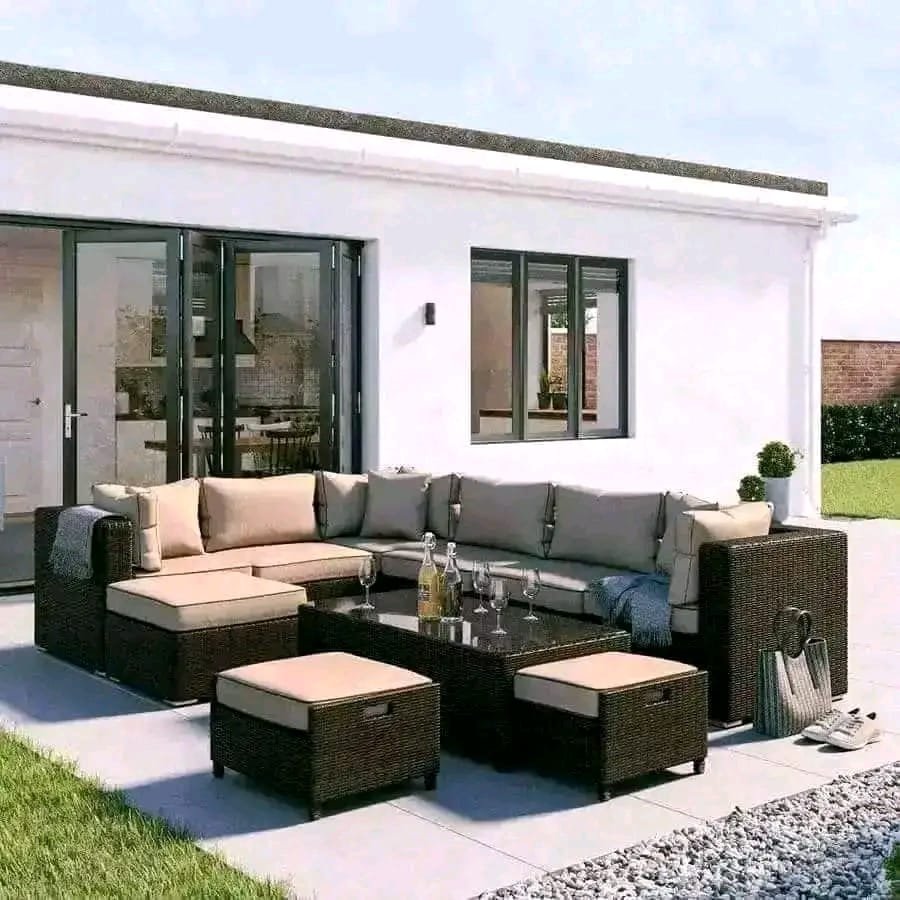 راتان Outdoor حديد ودِبار